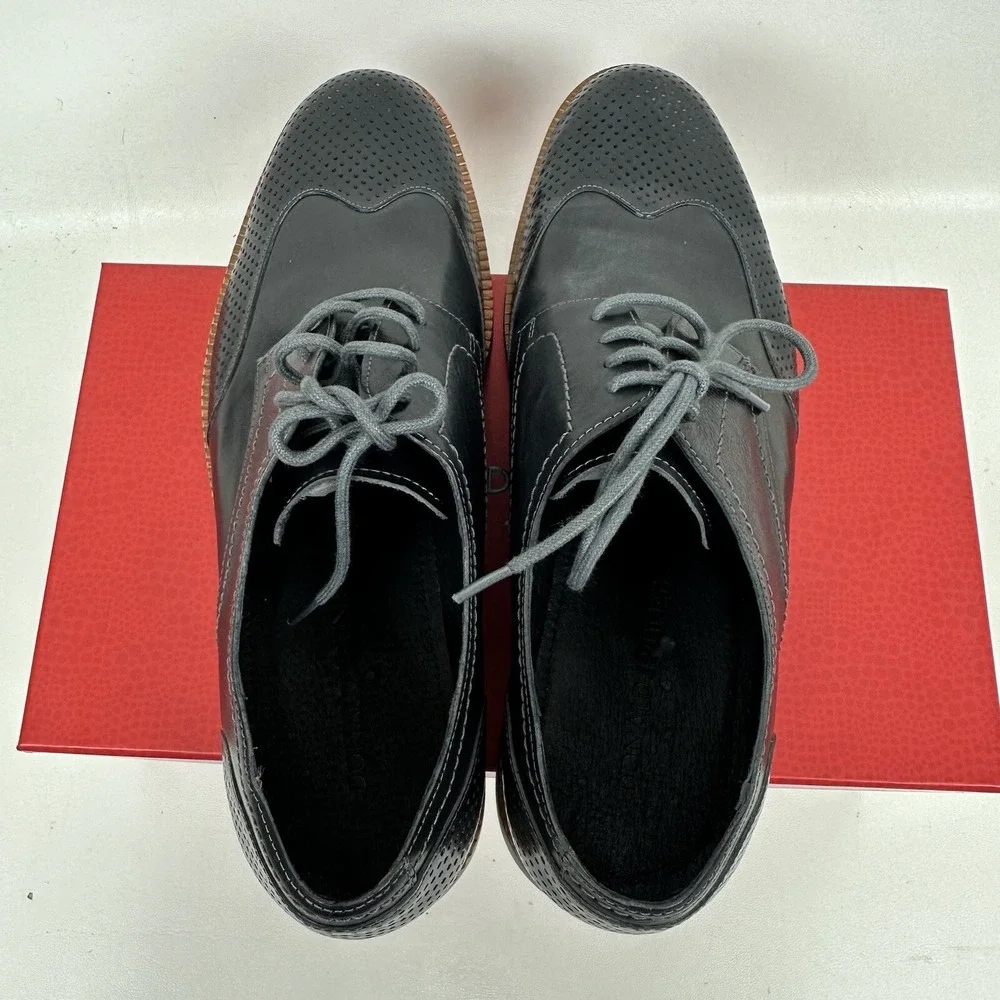 Donald J Pliner EDD-61 Black Wingtip Sneaker Style Dress Shoes Men's Size 11.5 M
